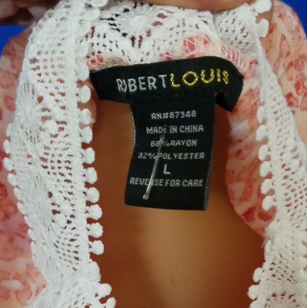 Elegant Pink Lace Trim Women's Top - Picture 5 of 5